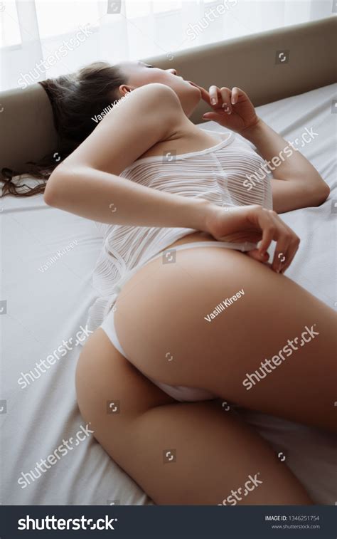 Sensual Woman Lingerie On Bed Room Stock Photo 1346251754 Shutterstock