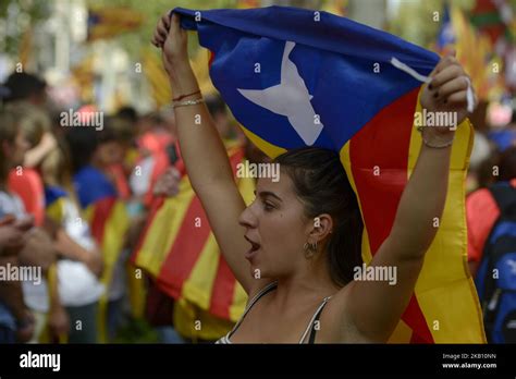 Miles de personas han tomado las calles de Barcelona en La Diada Día