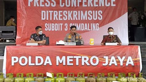 Polda Metro Bongkar Pengoplosan Gas Di Jadetabek 20 Orang Ditangkap