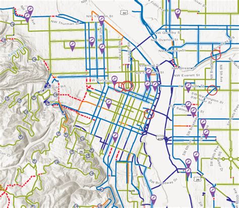 portlands official city bike map   digital  interactive