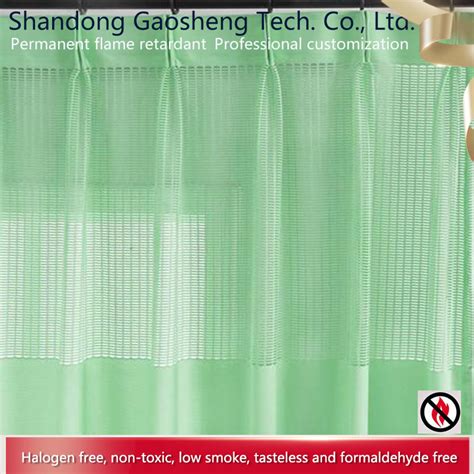 Antibacterial Hospital Curtain And Waterproof Fr Cubicle Curtain For