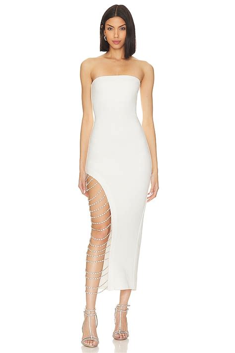 Nbd Dana Midi Dress In White Revolve