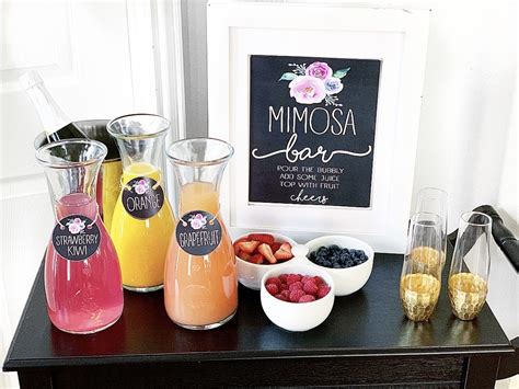 Mimosa Bar Setup And Free Shower Printables 43 Off