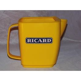 Pichet Ricard Vintage Jaune Cruche Carafe Litre Au D P T D Achille