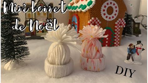 DIY Mini bonnet de Noël en laine YouTube