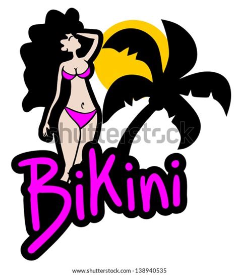 Bikini Sun Female Stock Vector Royalty Free 138940535 Shutterstock