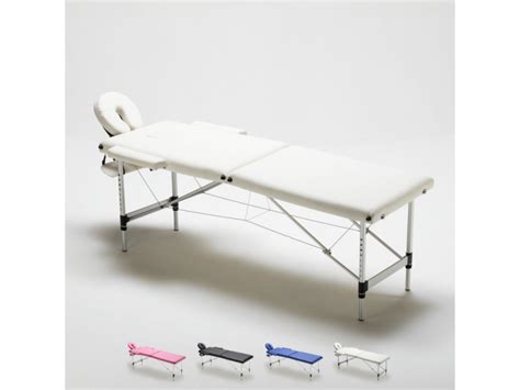 Table De Massage Pliante En Aluminium Portable 2 Zones 210 Cm Shiatsu