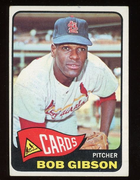 Topps Bob Gibson St Louis Cardinals Hof Ebay