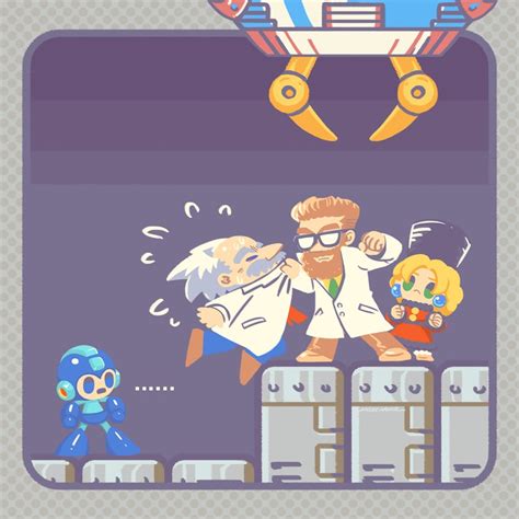 Mega Man Dr Wily Kalinka Cossack And Dr Cossack Mega Man And 2 More Drawn By Laser Lance