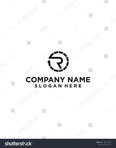 Letter R Circle Logo Design Vector Stock Vector (Royalty Free ...