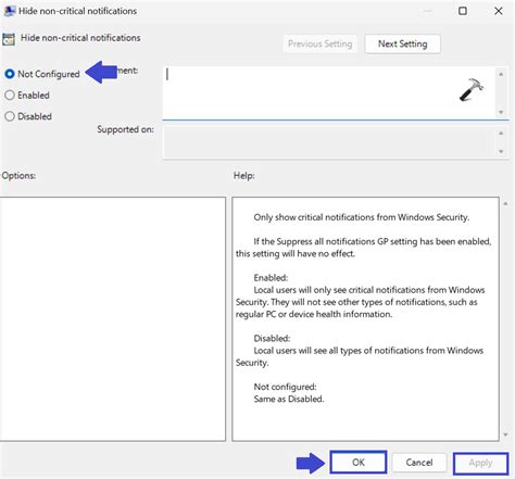 Enable Disable Windows Security Threat Protection Notifications