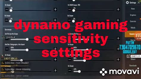 Dynamo Gaming Sensitivity Settings Revealed Pubg Mobile Youtube