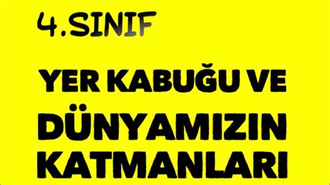 Yer kabuğu ve Dünyamızın katmanları YouTube