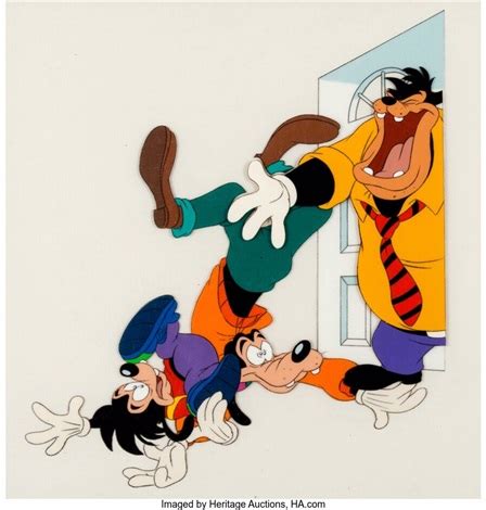 Goof Troop Goofy, Max and Pete Production Cel Setup Walt Disney, c ...