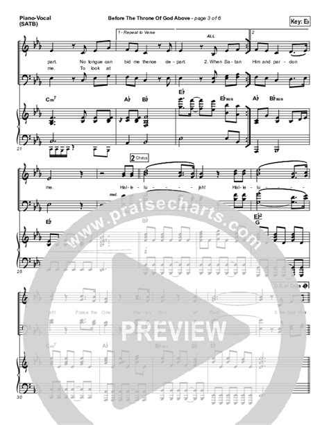 Before The Throne Of God Above Sheet Music Pdf Shane And Shane Praisecharts