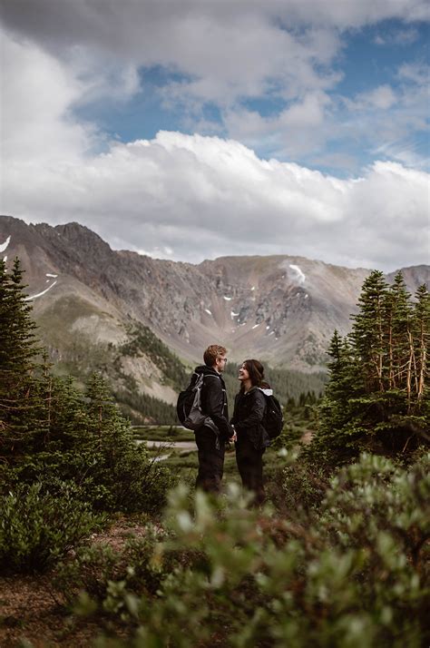 Summer Loveland Pass Hiking Engagement Session — Colorado Wedding ...