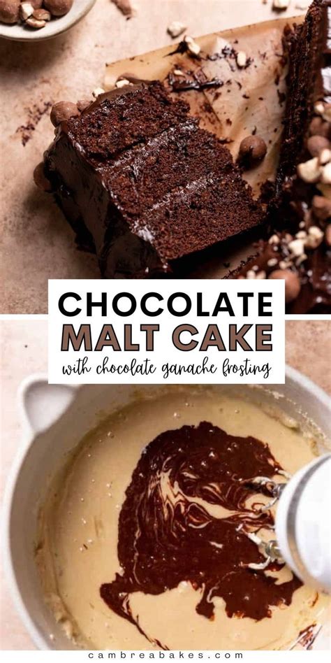 Rich Malted Chocolate Ganache Cake Recipe In 2024 Chocolate Ganache