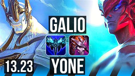 GALIO Vs YONE MID 900 Games 1 0M Mastery 4 3 13 KR Master 13