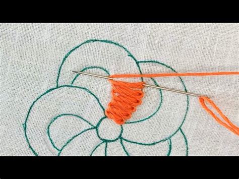 Flower Embroidery Amazing Super Easy Flower Hand Embroidery Needle Work