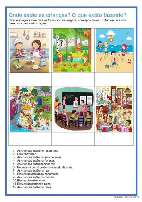 História ilustrada Onde estão as c English ESL worksheets pdf doc