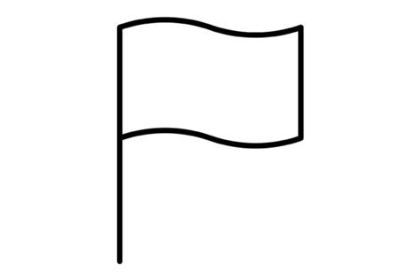 Flag Outline Icon Graphic by Maan Icons · Creative Fabrica