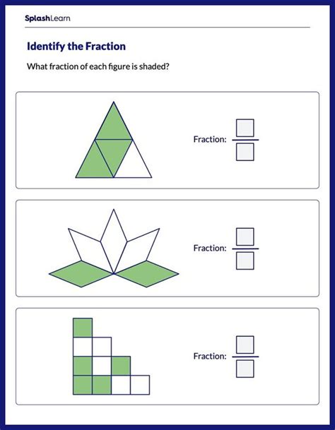 3rd Grade Math Fractions Worksheets Free And Printable Splashlearn