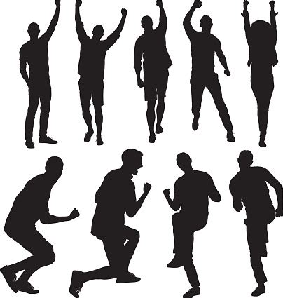 People Cheering Stock Illustration - Download Image Now - iStock