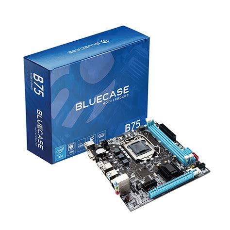 PLACA MÃE B75 10 100 1000 1155 USB 3 0 BOX VGA HDMI BLUECASE