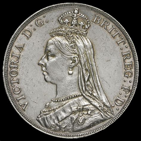 1889 Queen Victoria Jubilee Head Silver Crown