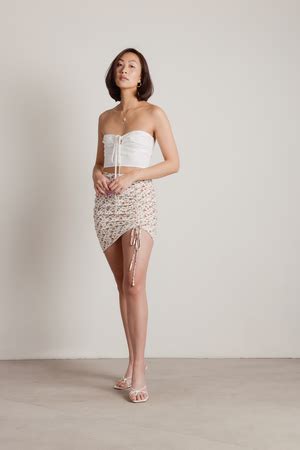 Tube Tops For Women Strapless White Nude Casual Tobi