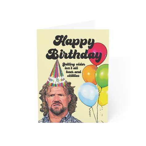 Kody Brown Sister Wives Beer and Skittles Birthday Card - Etsy