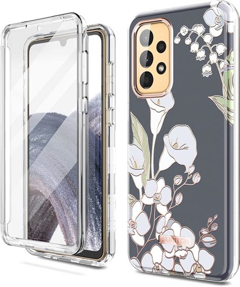 SURITCH Compatible with Samsung Galaxy A33 5G Case [Built-in Screen