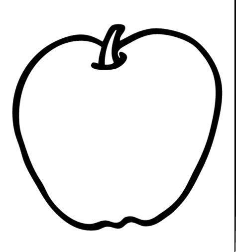 Free Apple Clipart Black And White, Download Free Apple Clipart Black ...