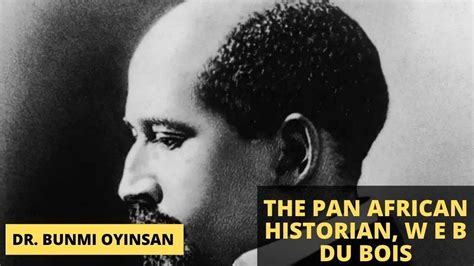 The Pan African Historian W E B Du Bois Authors Series African