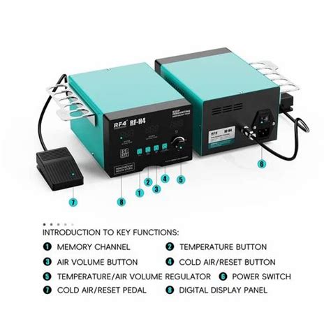 RF4 RF H4 Lead Free ESD BGA Hot Air Soldering Rework Station 1200W At 9800 00 Piece SMD