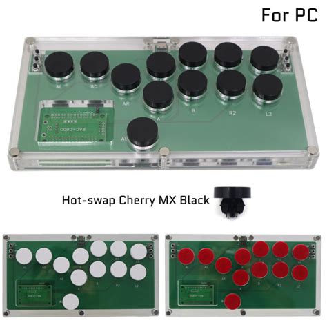 Slimbox Fight Stick Fighting Game Joystick Cherry Mx Button Hot Swap