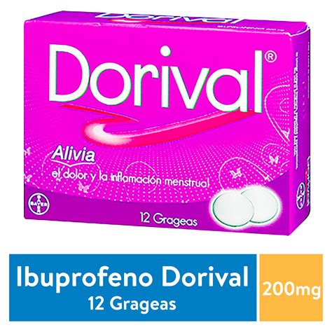 Comprar Ibuprofeno Dorival Para Alivio Del Dolor Menstrual 200mg 12 Tabletas Walmart Honduras