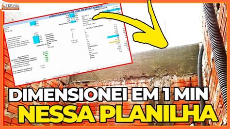 Como Dimensionar Uma Viga de Betão Armado No Excel YouTube