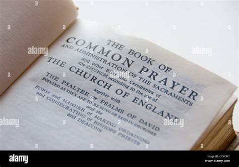 Book Of Common Prayer Prayer Hi Res Stock Photography And Images Alamy