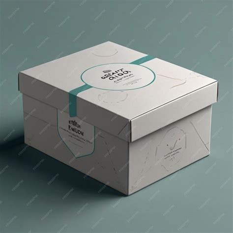 Realistic Folding Carton Box Mockup Customizable Packaging Design