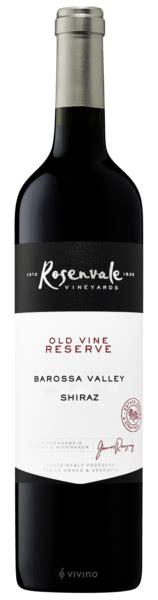 Rosenvale Old Vine Reserve Shiraz Vivino Us