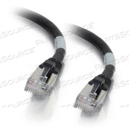 C2G (Legrand) 5FT Cat6A 10GbE Shielded (S/FTP) Snagless Patch Cable 26AWG — Black (5-Pack) (CG-C6-C6A-STP-5FT-BK-5PK)