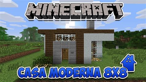 Minecraft Desafio Da Casa Moderna 8x8 Youtube