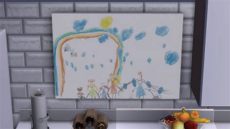 Wall Art Swatches of Child Drawings - The Sims 4 Build / Buy - CurseForge