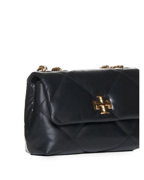 Tory Burch Small Kira Diamond Quilt Convertible Shoulder Bag In Black