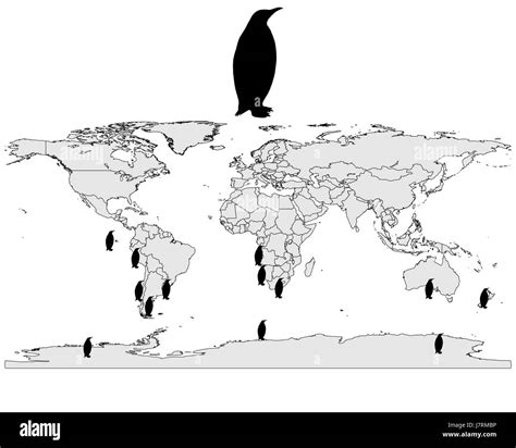 Penguin Map Of The World – Interactive Map