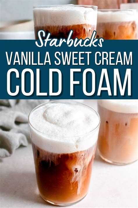 Vanilla Sweet Cream Cold Foam Artofit