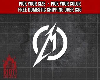 Metallica Vinyl Decal Etsy