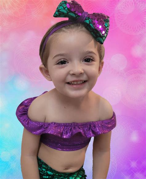 Mermaid Bikini Set Hologram Crop Top With Ruffle Hi Waist Etsy