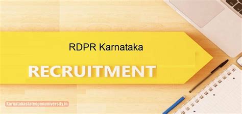 RDPR Recruitment Karnataka 2024 Release Date Apply For 6406 Gram